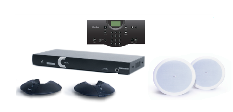 Clear One INTERACT AT Conferencing System - Two Pod / Wired Controller / Ceiling Mount Speaker System